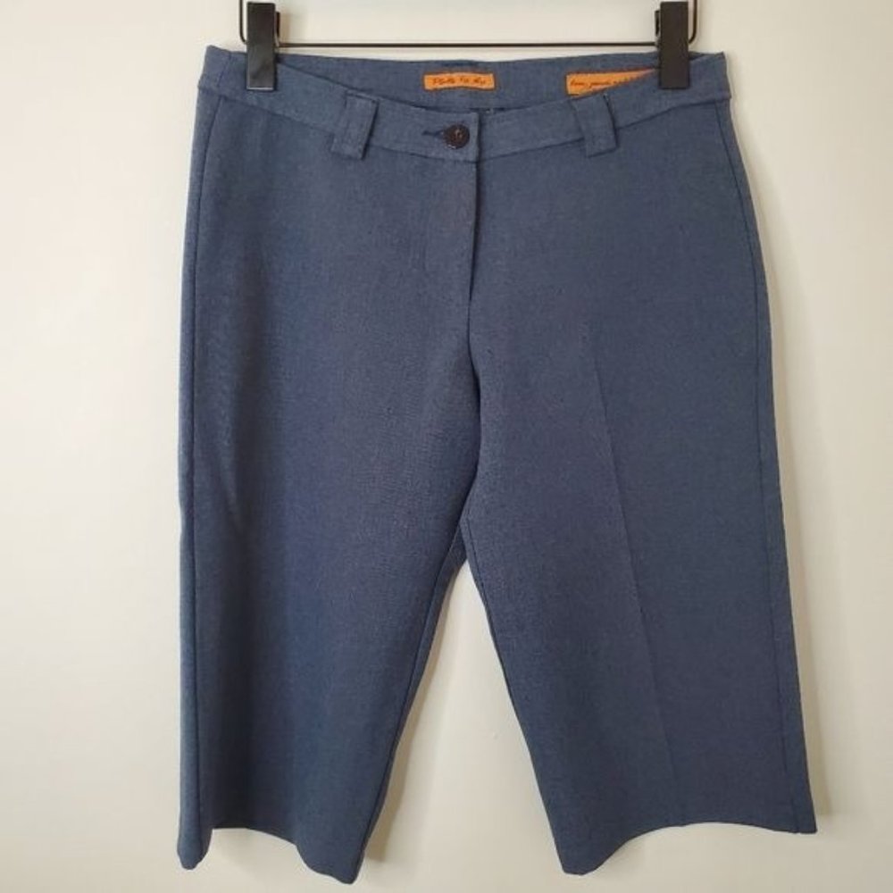 PLASTIC BY GLY | Blue Dress Capris